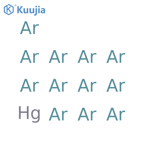 Argon, compd. with mercury (12:1) structure