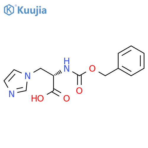 1H-Imidazole-1-propanoic acid, a-[[(phenylmethoxy)carbonyl]amino]-,(S)- structure