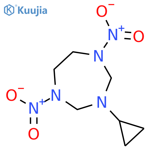 1H-1,3,5-Triazepine, 3-cyclopropylhexahydro-1,5-dinitro- structure