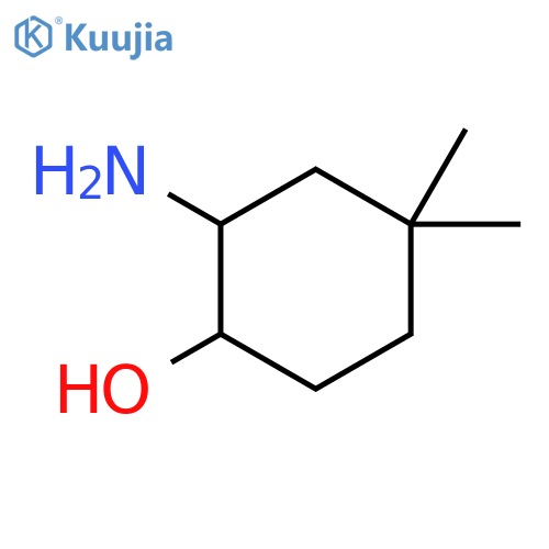 2-amino-4,4-dimethylcyclohexan-1-ol structure