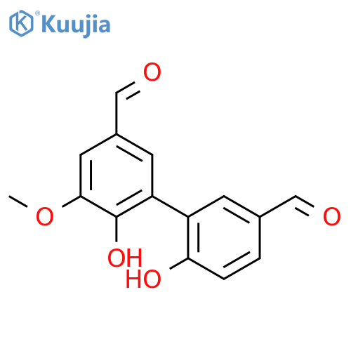 [1,1'-BIPHENYL]-3,3'-DICARBOXALDEHYDE, 6,6'-DIHYDROXY-5-METHOXY- structure