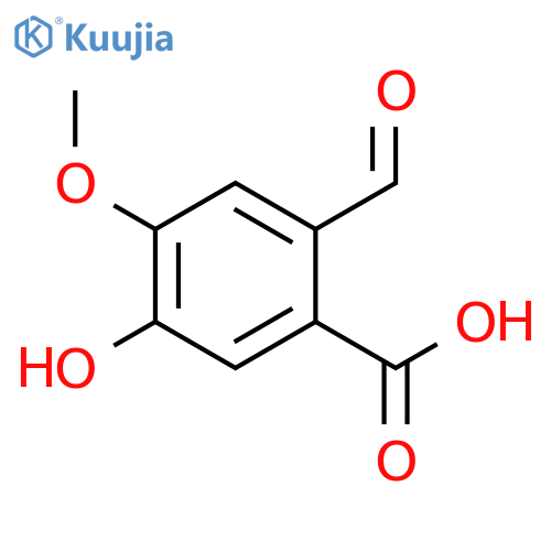 2-FORMYL-5-HYDROXY-4-METHOXYBENZOIC ACID structure