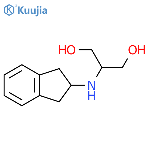 2-(2,3-dihydro-1H-inden-2-yl)aminopropane-1,3-diol structure