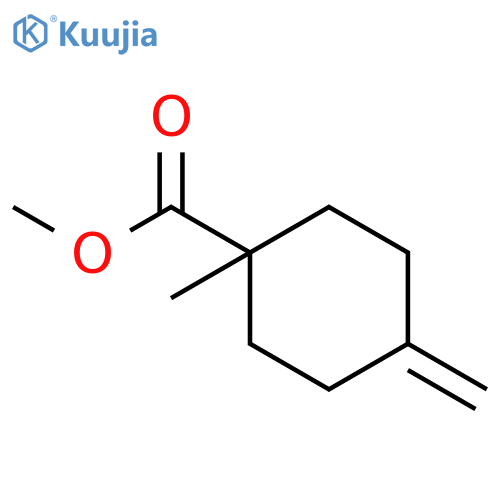 Cyclohexanecarboxylic acid, 1-methyl-4-methylene-, methyl ester structure