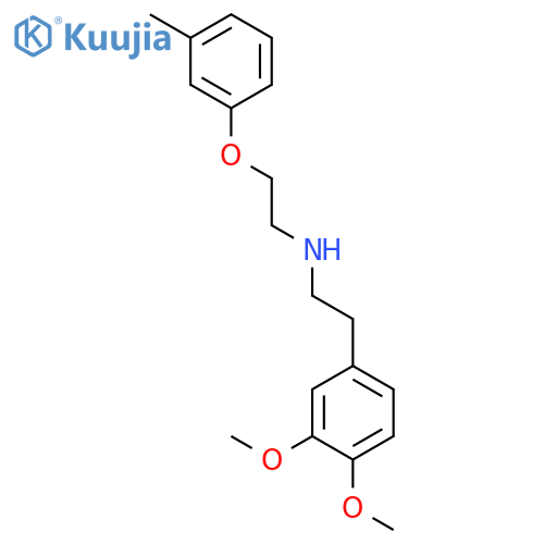 Benzeneethanamine, 3,4-dimethoxy-N-[2-(3-methylphenoxy)ethyl]- structure