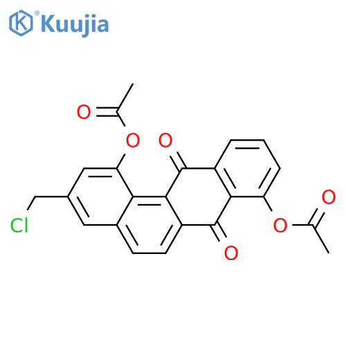 Benz[a]anthracene-7,12-dione, 1,8-bis(acetyloxy)-3-(chloromethyl)- structure