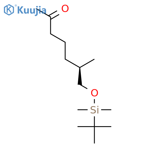 2-Heptanone, 7-[[(1,1-dimethylethyl)dimethylsilyl]oxy]-6-methyl-, (R)- structure