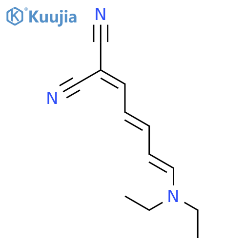 Propanedinitrile, [5-(diethylamino)-2,4-pentadienylidene]- structure