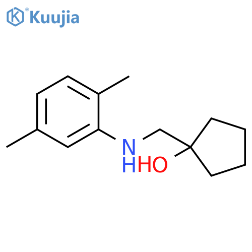 1-{(2,5-dimethylphenyl)aminomethyl}cyclopentan-1-ol structure
