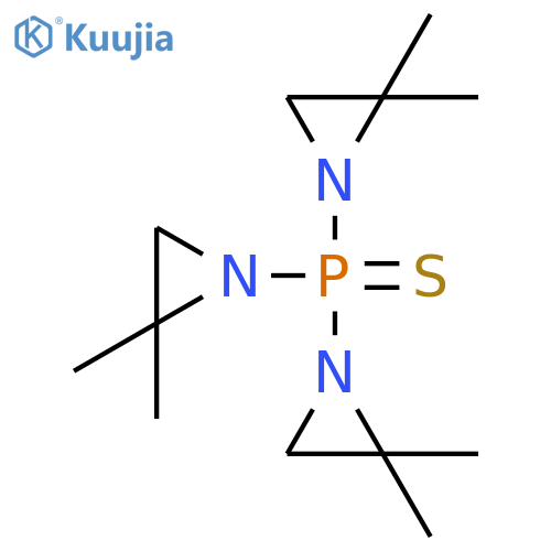 Aziridine,1,1',1''-phosphinothioylidynetris[2,2-dimethyl- (9CI) structure