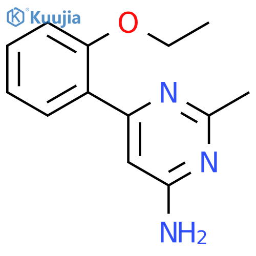 6-(2-ethoxyphenyl)-2-methylpyrimidin-4-amine structure