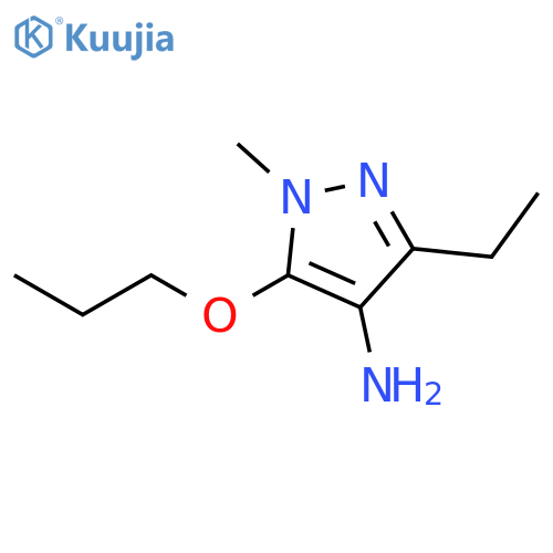 3-ethyl-1-methyl-5-propoxy-1H-pyrazol-4-amine structure