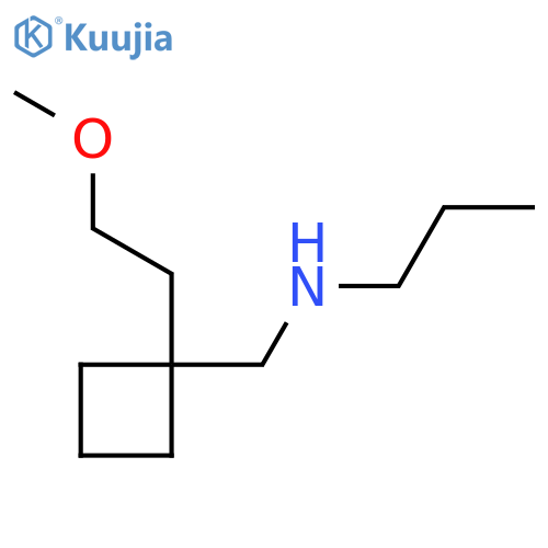 {[1-(2-Methoxyethyl)cyclobutyl]methyl}(propyl)amine structure