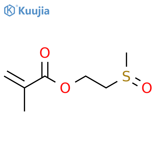 2-Propenoic acid, 2-methyl-, 2-(methylsulfinyl)ethyl ester structure