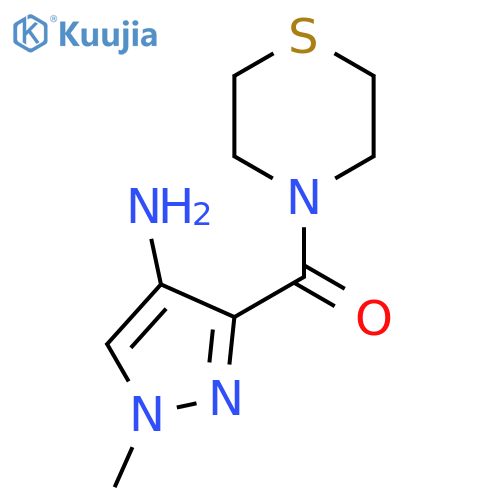 (4-Amino-1-methyl-1H-pyrazol-3-yl)(thiomorpholino)methanone structure