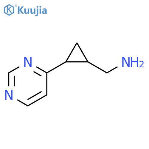2-(pyrimidin-4-yl)cyclopropylmethanamine structure