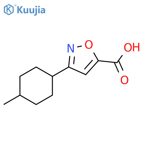 3-(4-methylcyclohexyl)-1,2-oxazole-5-carboxylic acid structure