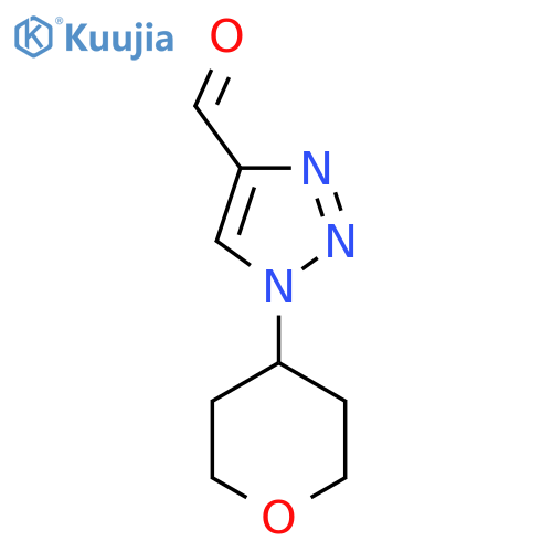 1-(Oxan-4-yl)triazole-4-carbaldehyde structure