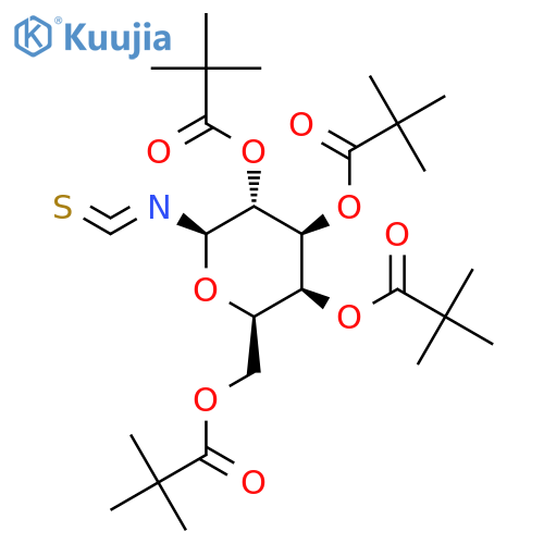 2,3,4,6-Tetra-O-pivaloyl-b-D-galactopyranosyl Isothiocyanate structure