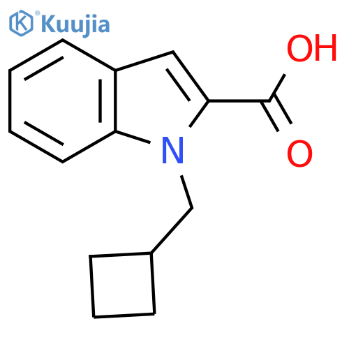 1-(Cyclobutylmethyl)-1H-indole-2-carboxylic acid structure