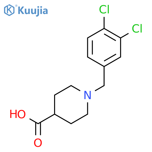 1-(3,4-Dichlorobenzyl)piperidine-4-carboxylic acid structure