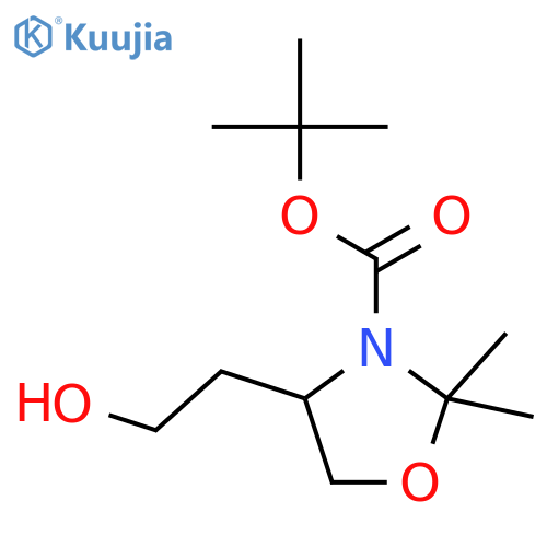 (S)-N-Boc-4-(2-hydroxyethyl)-2,2-dimethyloxazolidine structure