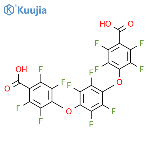 Benzoic acid,4,4'-[(2,3,5,6-tetrafluoro-1,2-phenylene)bis(oxy)]bis[2,3,5,6-tetrafluoro-(9CI) structure