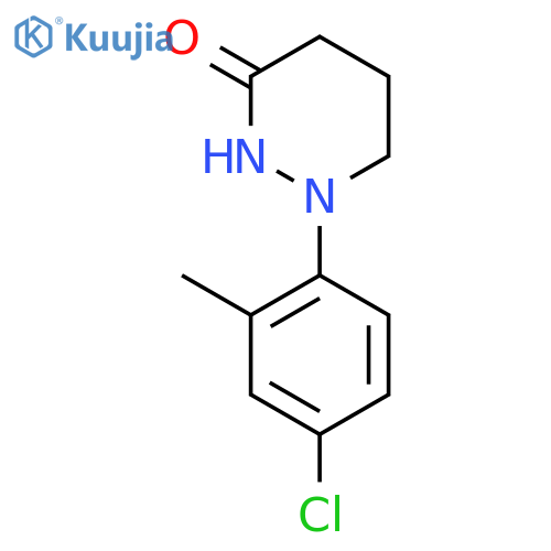 3(2H)-Pyridazinone, 1-(4-chloro-2-methylphenyl)tetrahydro- structure