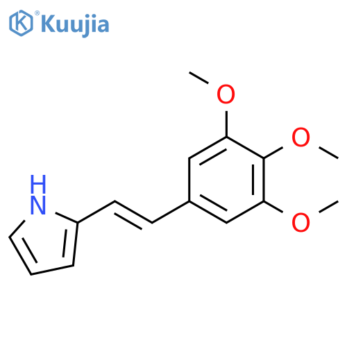 1H-Pyrrole, 2-[(1E)-2-(3,4,5-trimethoxyphenyl)ethenyl]- structure
