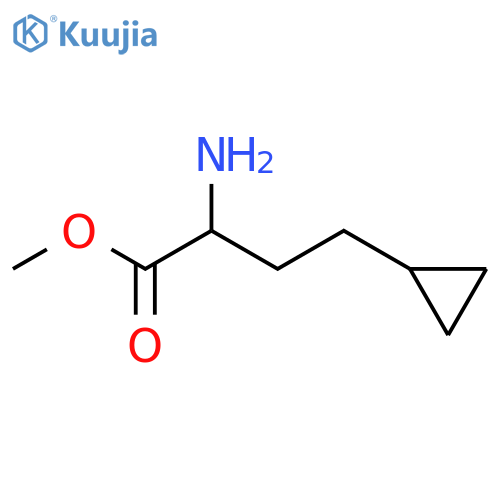 methyl 2-amino-4-cyclopropylbutanoate structure
