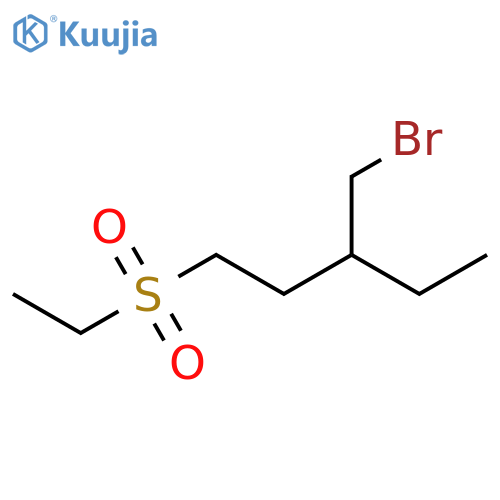 Pentane, 3-(bromomethyl)-1-(ethylsulfonyl)- structure