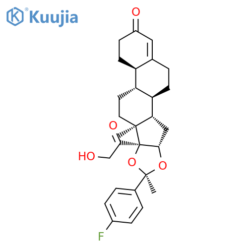 19-Norpregn-4-ene-3,20-dione,16,17-[[1-(4-fluorophenyl)ethylidene]bis(oxy)]-21-hydroxy-, [16a(R)]- (9CI) structure