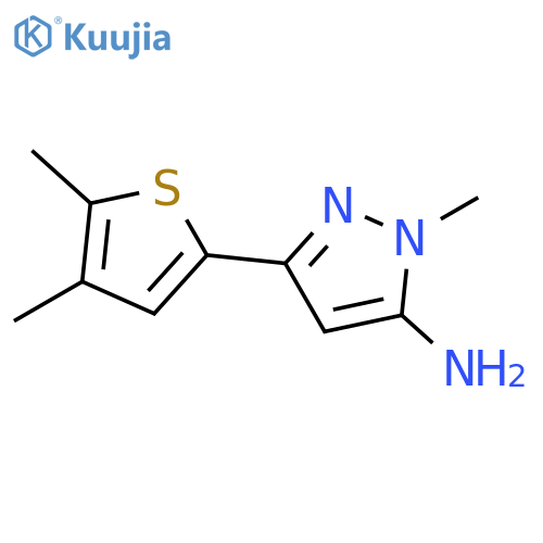3-(4,5-Dimethylthiophen-2-yl)-1-methyl-1h-pyrazol-5-amine structure