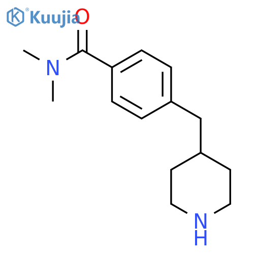 Benzamide, N,N-dimethyl-4-(4-piperidinylmethyl)- structure
