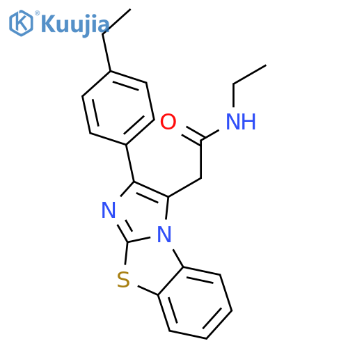 Imidazo[2,1-b]benzothiazole-3-acetamide, N-ethyl-2-(4-ethylphenyl)- structure