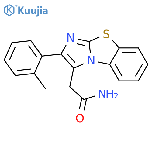 Imidazo[2,1-b]benzothiazole-3-acetamide, 2-(2-methylphenyl)- structure