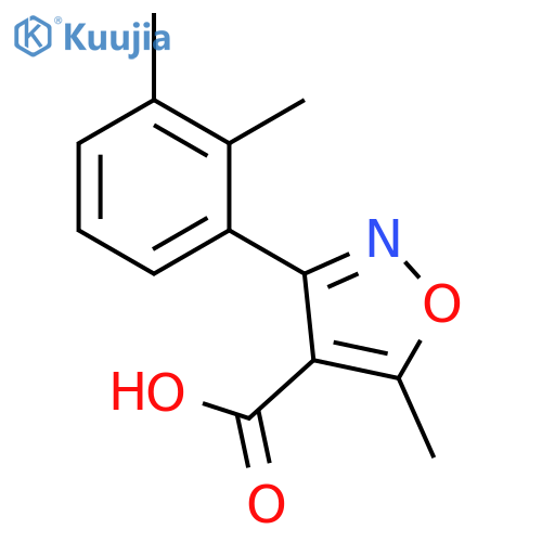 4-Isoxazolecarboxylic acid, 3-(2,3-dimethylphenyl)-5-methyl- structure