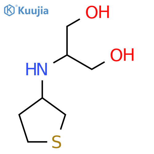 2-[(thiolan-3-yl)amino]propane-1,3-diol structure