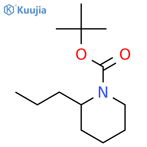 1-Piperidinecarboxylic acid, 2-propyl-, 1,1-dimethylethyl ester, (2R)- structure