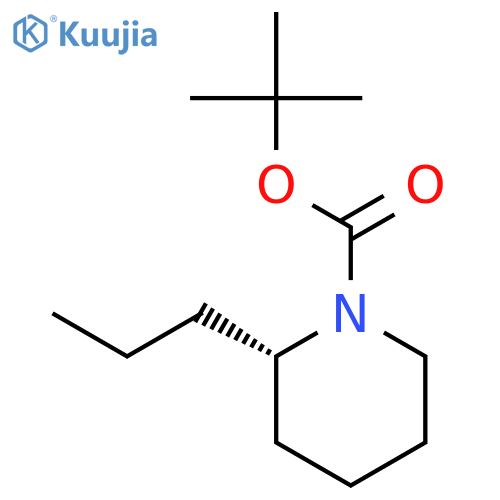 1-Piperidinecarboxylic acid, 2-propyl-, 1,1-dimethylethyl ester, (S)- structure