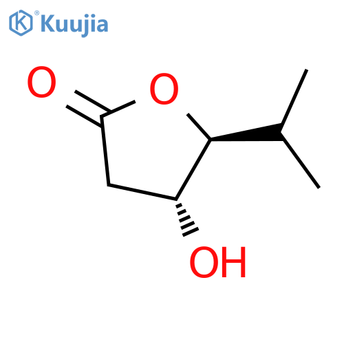 2(3H)-Furanone, dihydro-4-hydroxy-5-(1-methylethyl)-, (4R-trans)- structure