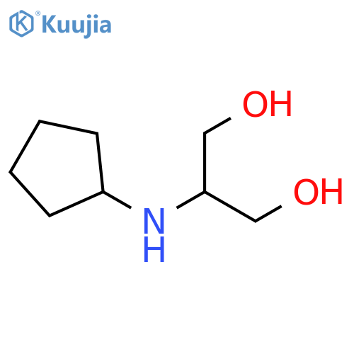 2-(cyclopentylamino)propane-1,3-diol structure