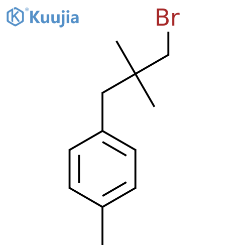 1-(3-Bromo-2,2-dimethylpropyl)-4-methylbenzene structure