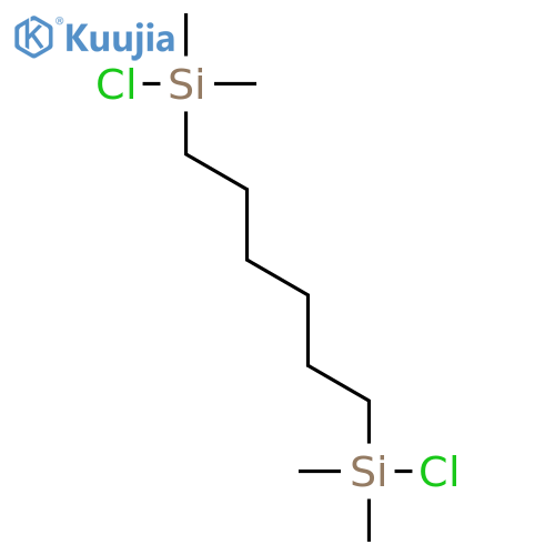 Silane,1,1'-(1,6-hexanediyl)bis[1-chloro-1,1-dimethyl- structure