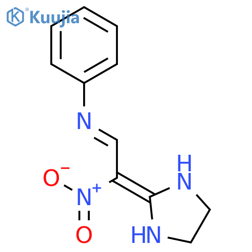 Benzenamine, N-[2-(2-imidazolidinylidene)-2-nitroethylidene]- structure