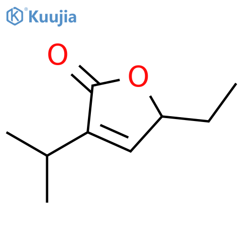 2(5H)-Furanone,5-ethyl-3-(1-methylethyl)- structure