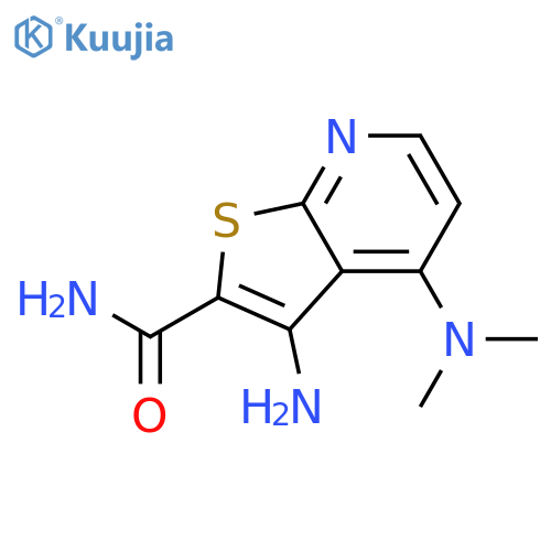 3-amino-4-(dimethylamino)thieno2,3-bpyridine-2-carboxamide structure