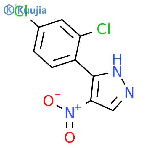 1H-Pyrazole, 3-(2,4-dichlorophenyl)-4-nitro- structure
