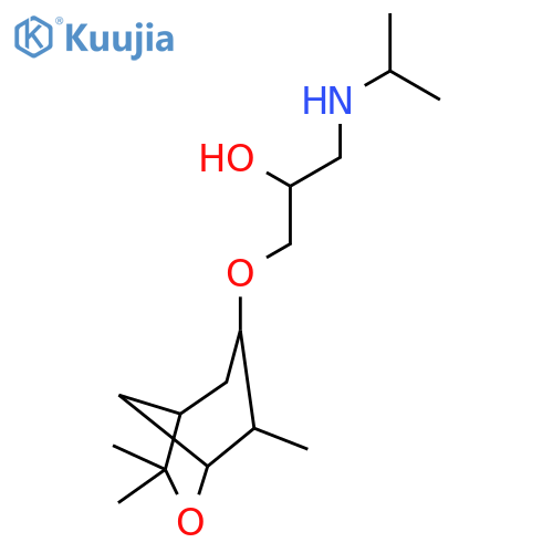 2-Propanol,1-[(1-methylethyl)amino]-3-[(4,7,7-trimethyl-6-oxabicyclo[3.2.1]oct-3-yl)oxy]- structure