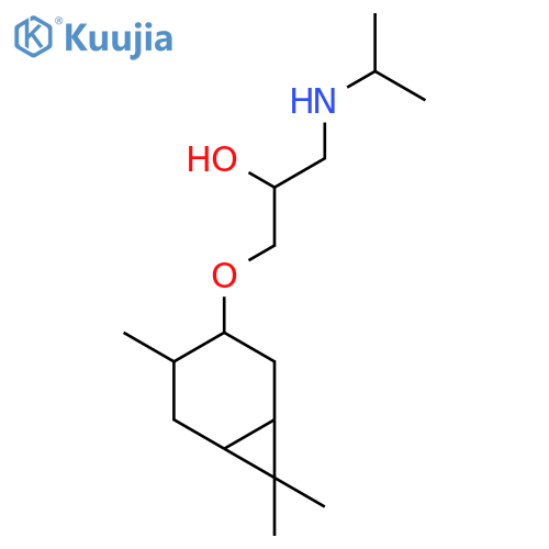 2-Propanol,1-[(1-methylethyl)amino]-3-[(4,7,7-trimethylbicyclo[4.1.0]hept-3-yl)oxy]- structure
